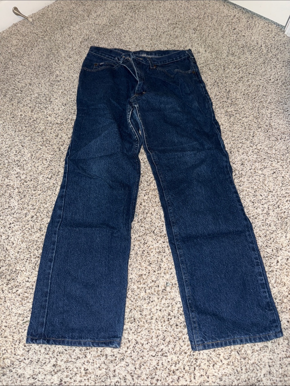 Lee Men's Bootcut Jeans in Dark Blue Denim